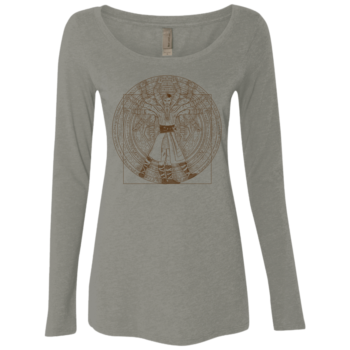 T-Shirts Venetian Grey / S Doctor Stranger Vitruvian Women's Triblend Long Sleeve Shirt