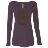 T-Shirts Vintage Purple / S Doctor Stranger Vitruvian Women's Triblend Long Sleeve Shirt