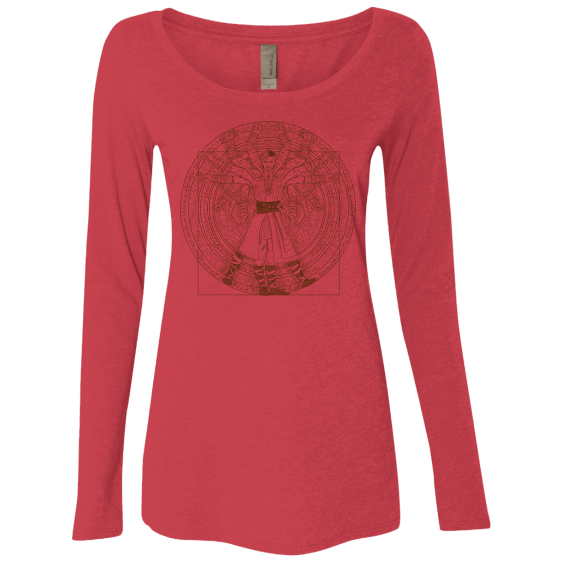 T-Shirts Vintage Red / S Doctor Stranger Vitruvian Women's Triblend Long Sleeve Shirt