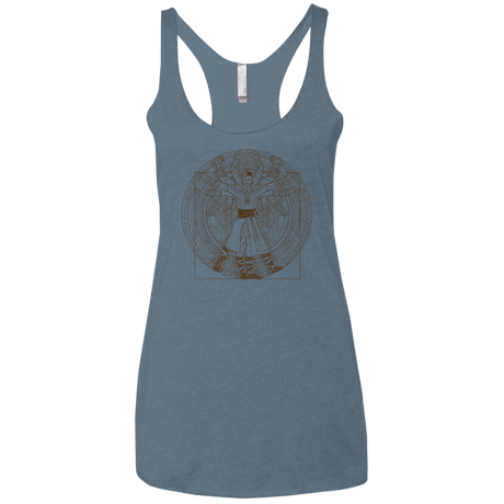 T-Shirts Indigo / X-Small Doctor Stranger Vitruvian Women's Triblend Racerback Tank