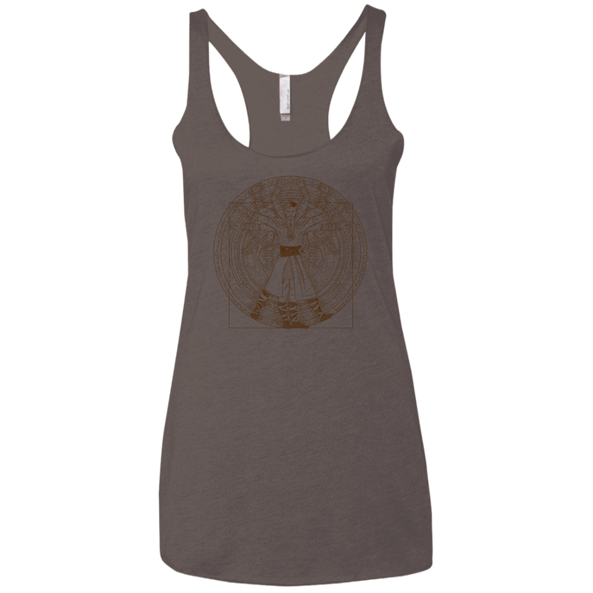 T-Shirts Macchiato / X-Small Doctor Stranger Vitruvian Women's Triblend Racerback Tank