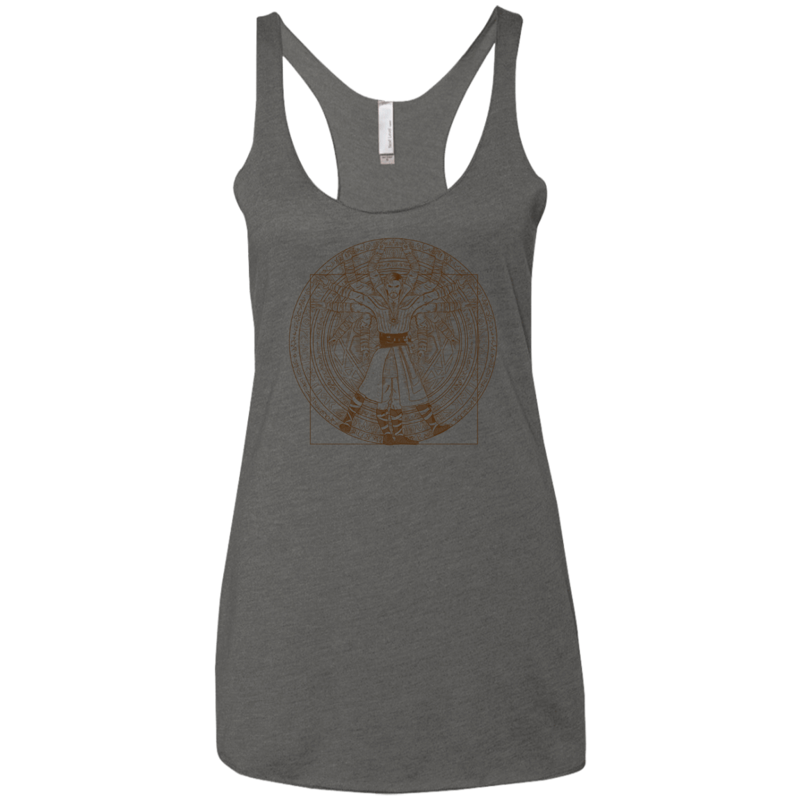 T-Shirts Premium Heather / X-Small Doctor Stranger Vitruvian Women's Triblend Racerback Tank