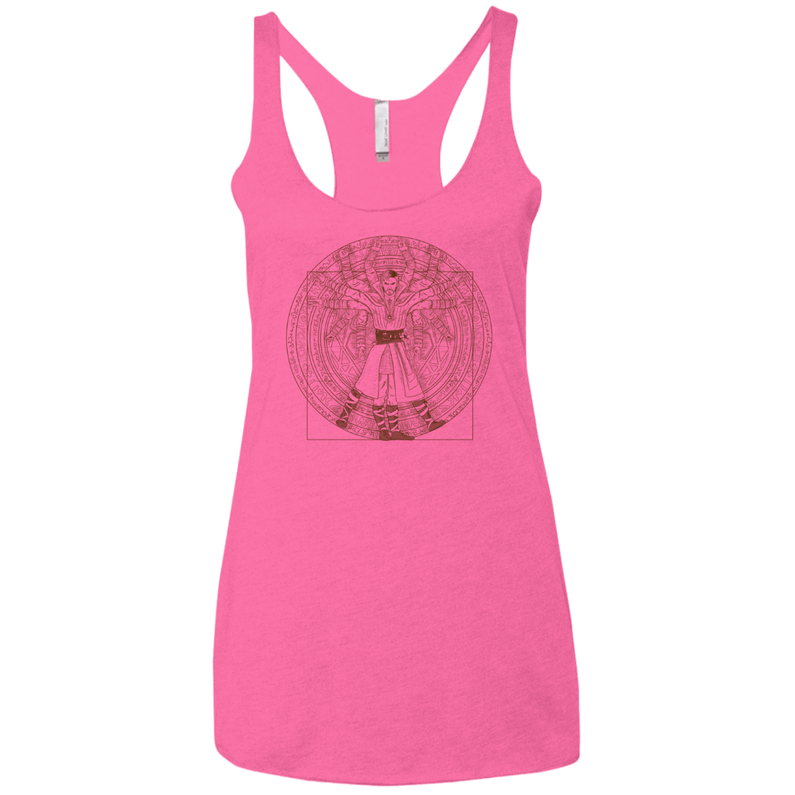 T-Shirts Vintage Pink / X-Small Doctor Stranger Vitruvian Women's Triblend Racerback Tank