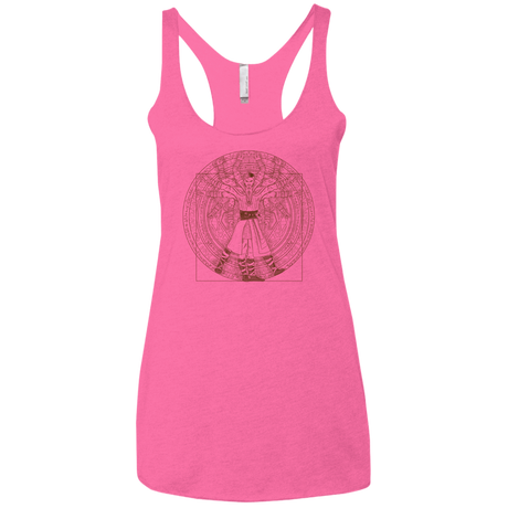 T-Shirts Vintage Pink / X-Small Doctor Stranger Vitruvian Women's Triblend Racerback Tank