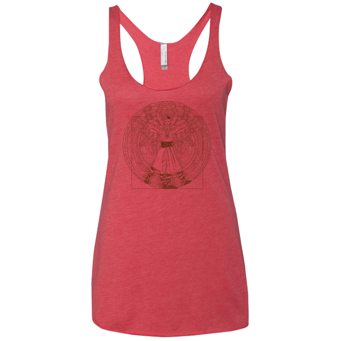 T-Shirts Vintage Red / X-Small Doctor Stranger Vitruvian Women's Triblend Racerback Tank