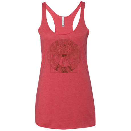 T-Shirts Vintage Red / X-Small Doctor Stranger Vitruvian Women's Triblend Racerback Tank