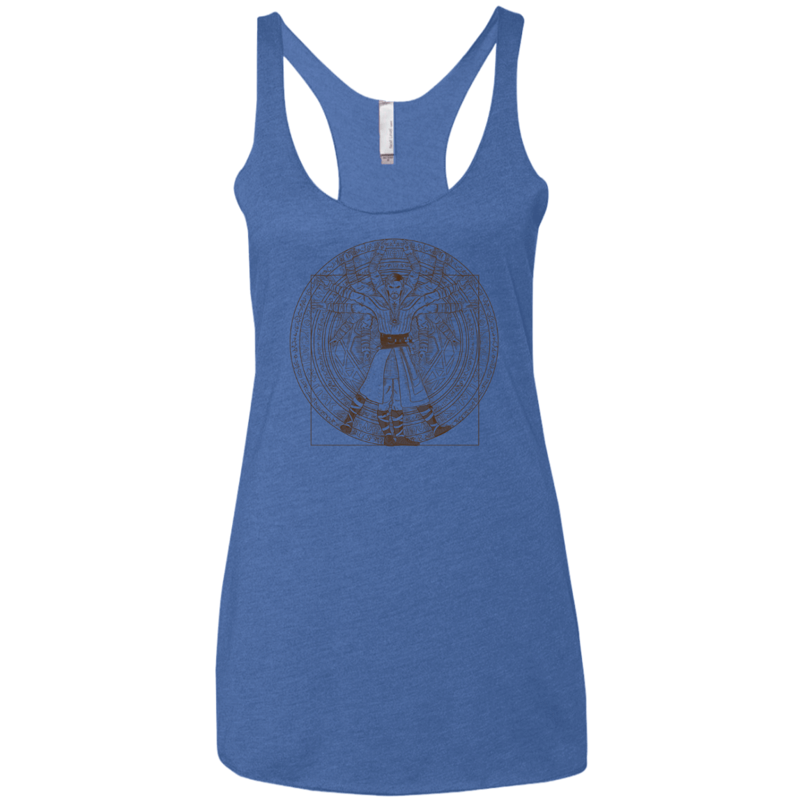 T-Shirts Vintage Royal / X-Small Doctor Stranger Vitruvian Women's Triblend Racerback Tank