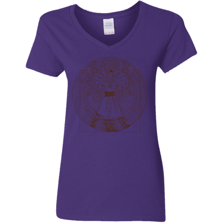 T-Shirts Purple / S Doctor Stranger Vitruvian Women's V-Neck T-Shirt