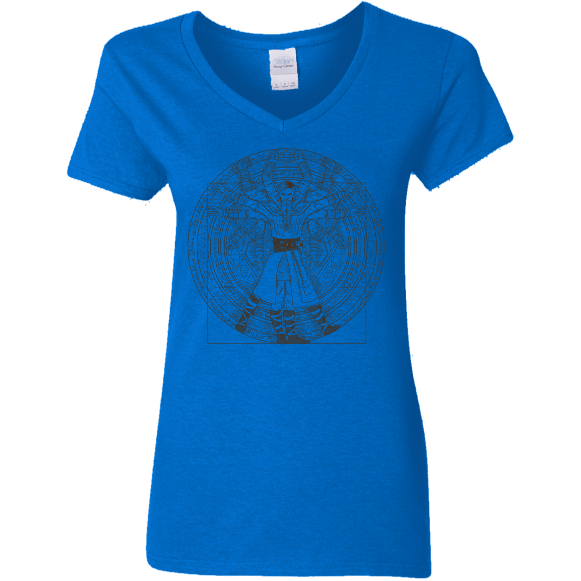 T-Shirts Royal / S Doctor Stranger Vitruvian Women's V-Neck T-Shirt