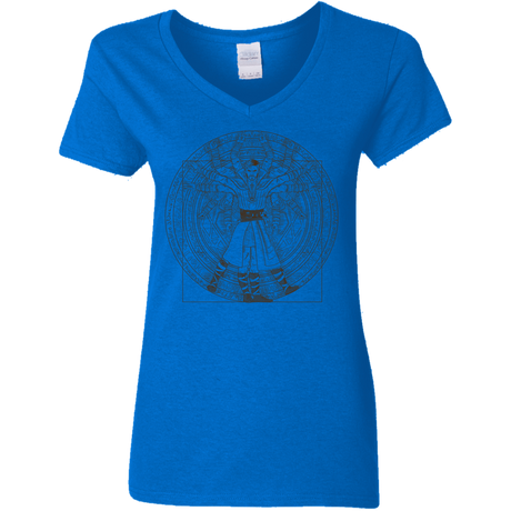 T-Shirts Royal / S Doctor Stranger Vitruvian Women's V-Neck T-Shirt