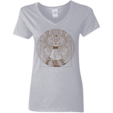 T-Shirts Sport Grey / S Doctor Stranger Vitruvian Women's V-Neck T-Shirt