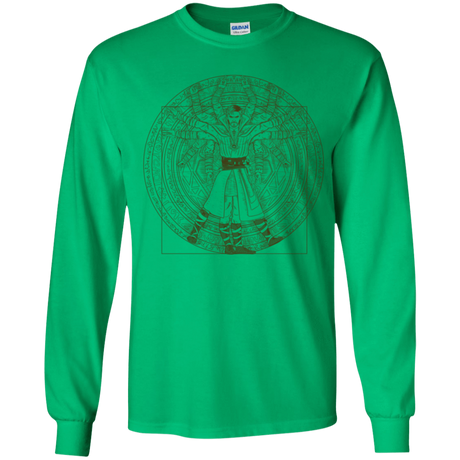 T-Shirts Irish Green / YS Doctor Stranger Vitruvian Youth Long Sleeve T-Shirt