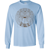 T-Shirts Light Blue / YS Doctor Stranger Vitruvian Youth Long Sleeve T-Shirt