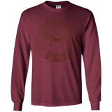 T-Shirts Maroon / YS Doctor Stranger Vitruvian Youth Long Sleeve T-Shirt