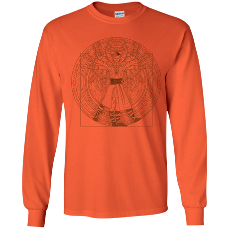 T-Shirts Orange / YS Doctor Stranger Vitruvian Youth Long Sleeve T-Shirt