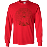 T-Shirts Red / YS Doctor Stranger Vitruvian Youth Long Sleeve T-Shirt