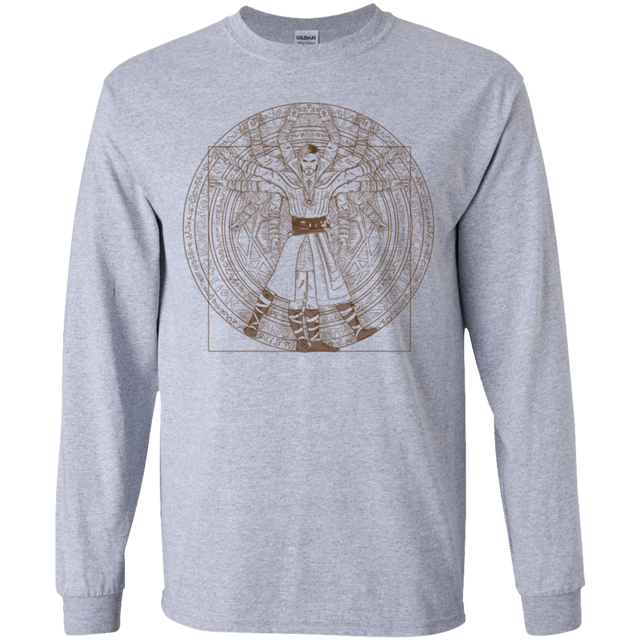 T-Shirts Sport Grey / YS Doctor Stranger Vitruvian Youth Long Sleeve T-Shirt