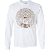 T-Shirts White / YS Doctor Stranger Vitruvian Youth Long Sleeve T-Shirt