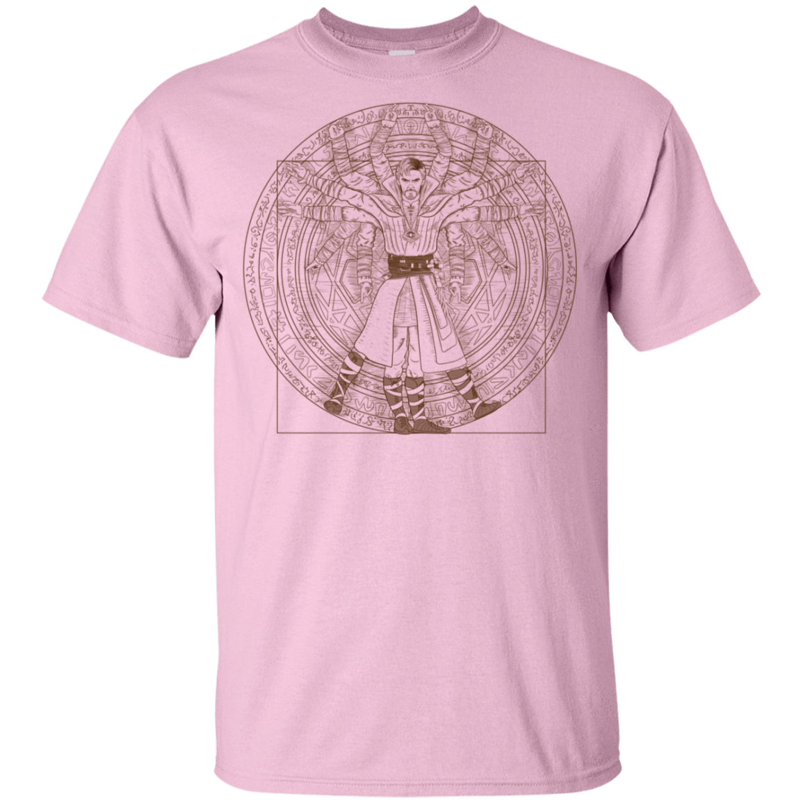 T-Shirts Light Pink / YXS Doctor Stranger Vitruvian Youth T-Shirt