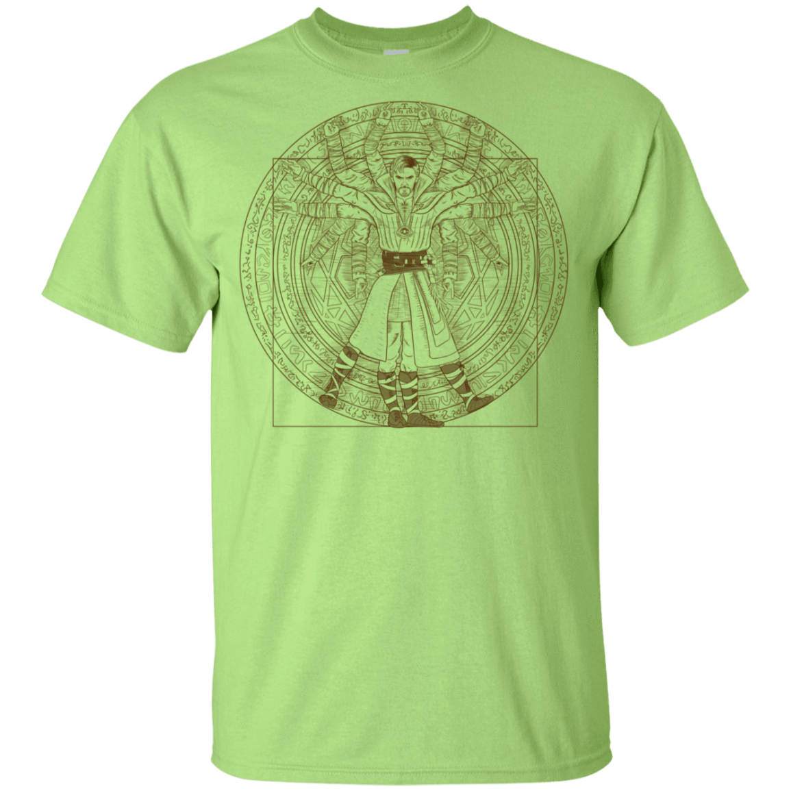 T-Shirts Mint Green / YXS Doctor Stranger Vitruvian Youth T-Shirt
