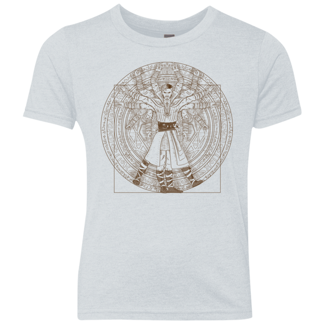 T-Shirts Heather White / YXS Doctor Stranger Vitruvian Youth Triblend T-Shirt