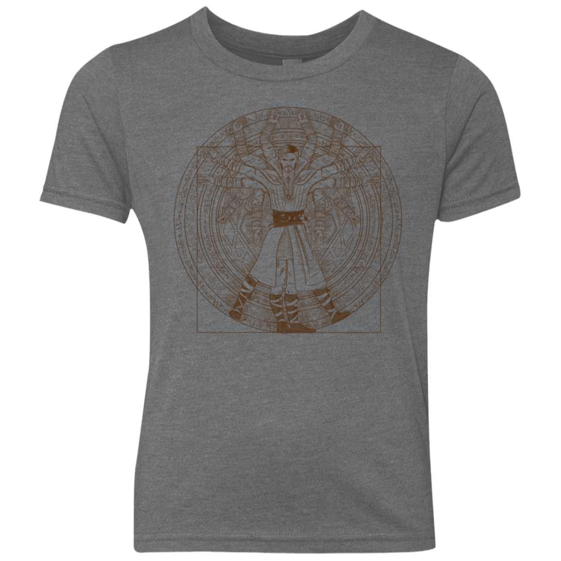 T-Shirts Premium Heather / YXS Doctor Stranger Vitruvian Youth Triblend T-Shirt