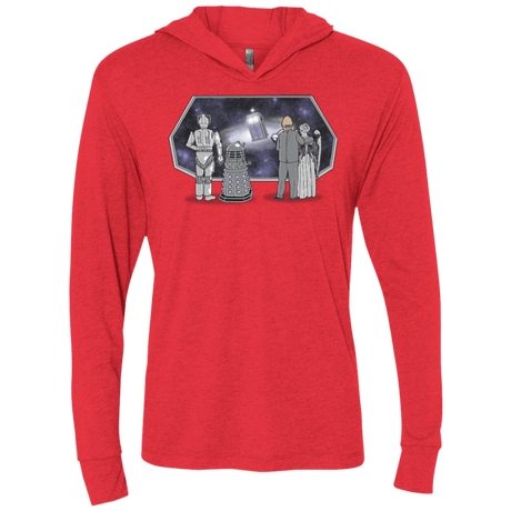 T-Shirts Vintage Red / X-Small Doctor strikes back Triblend Long Sleeve Hoodie Tee