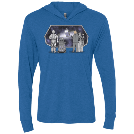 T-Shirts Vintage Royal / X-Small Doctor strikes back Triblend Long Sleeve Hoodie Tee