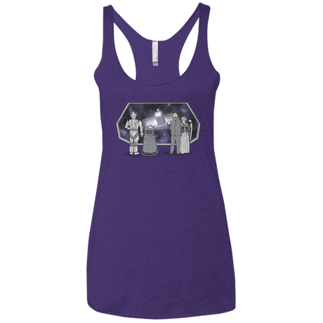 T-Shirts Purple / X-Small Doctor strikes back Women's Triblend Racerback Tank
