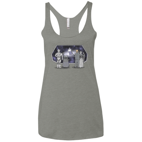 T-Shirts Venetian Grey / X-Small Doctor strikes back Women's Triblend Racerback Tank