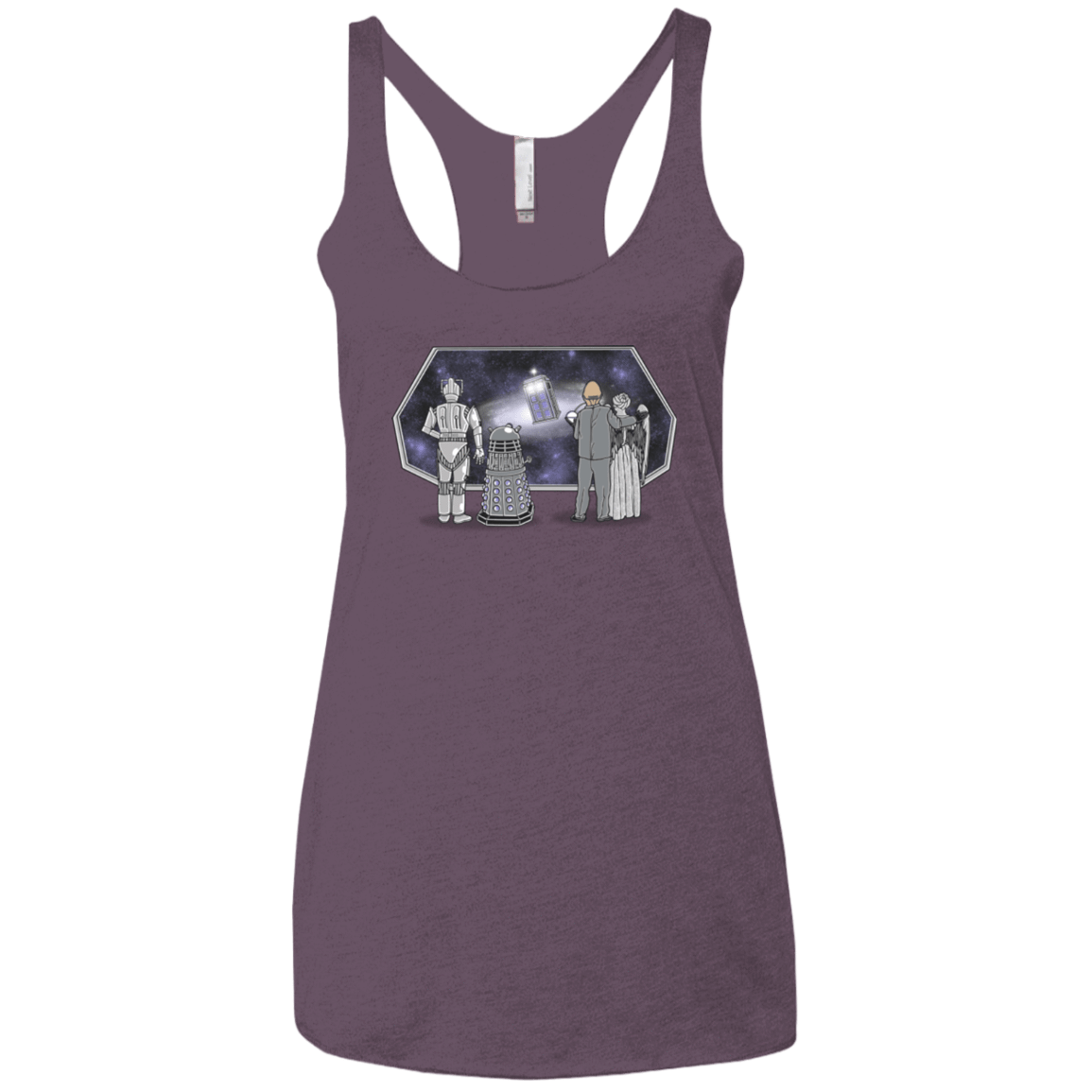 T-Shirts Vintage Purple / X-Small Doctor strikes back Women's Triblend Racerback Tank