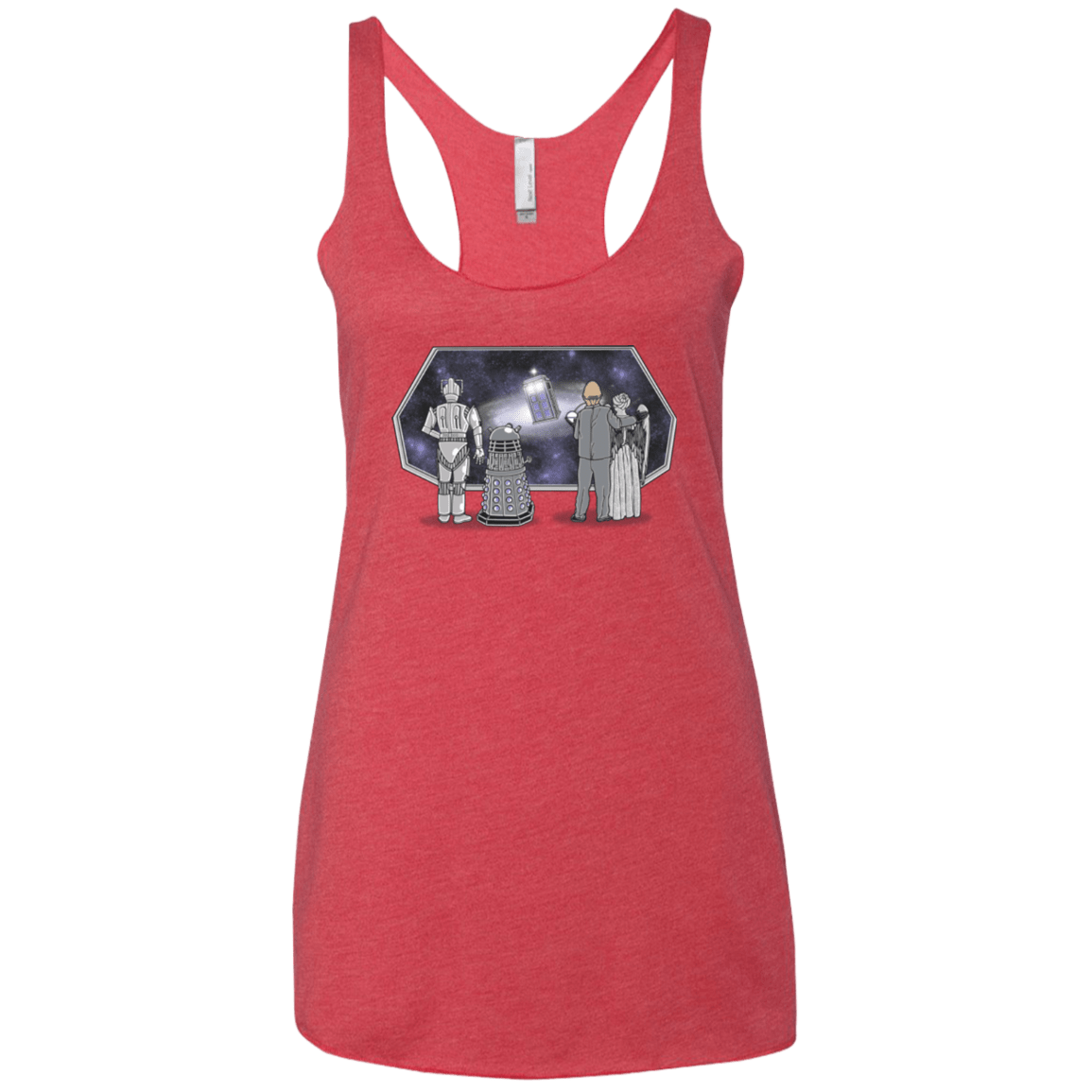 T-Shirts Vintage Red / X-Small Doctor strikes back Women's Triblend Racerback Tank