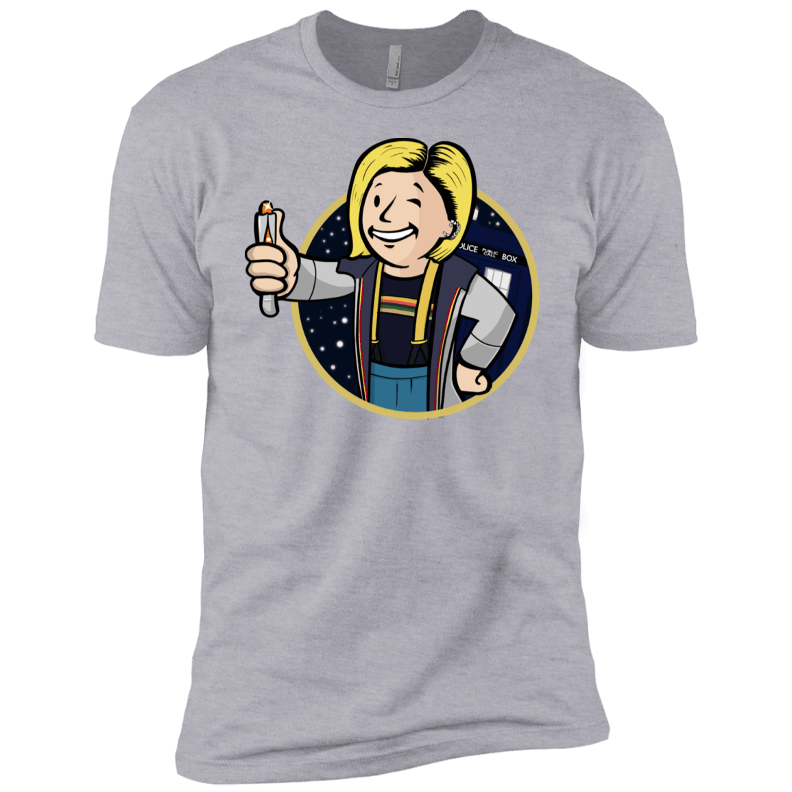 T-Shirts Heather Grey / YXS Doctor Vault Boys Premium T-Shirt