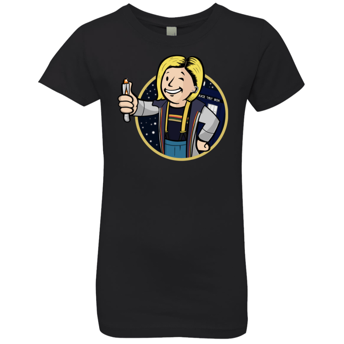 T-Shirts Black / YXS Doctor Vault Girls Premium T-Shirt