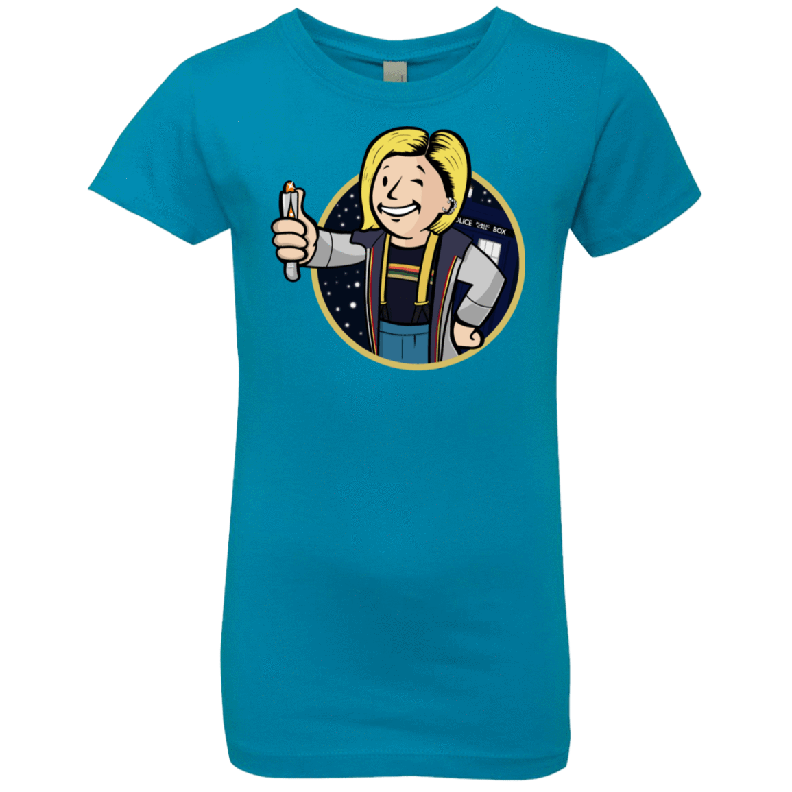 T-Shirts Turquoise / YXS Doctor Vault Girls Premium T-Shirt