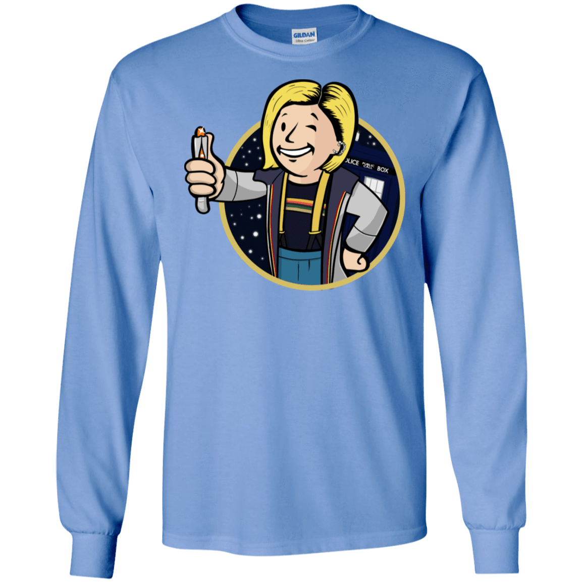 T-Shirts Carolina Blue / S Doctor Vault Men's Long Sleeve T-Shirt