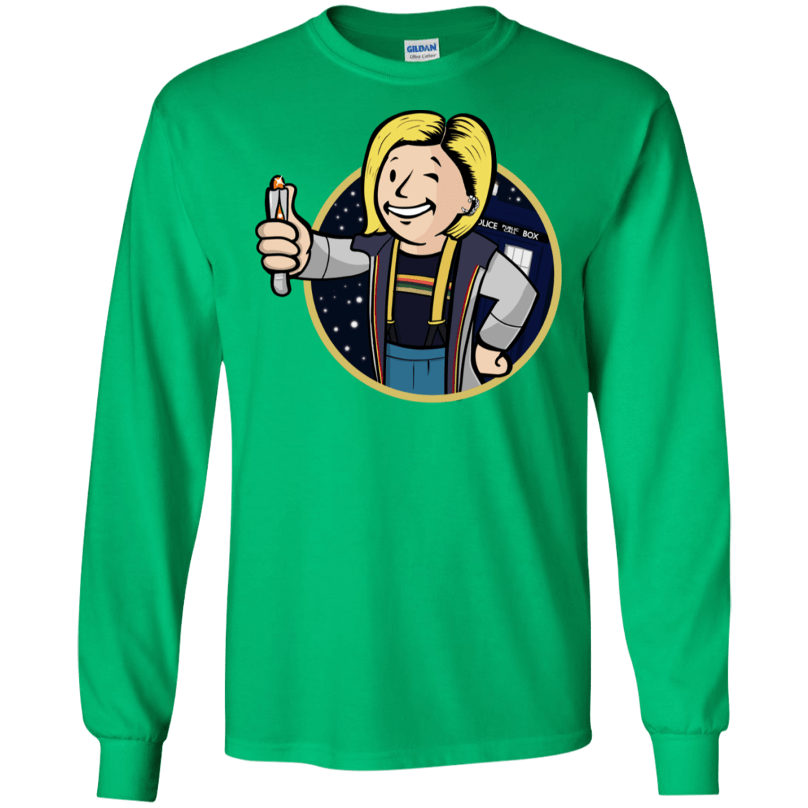 T-Shirts Irish Green / S Doctor Vault Men's Long Sleeve T-Shirt