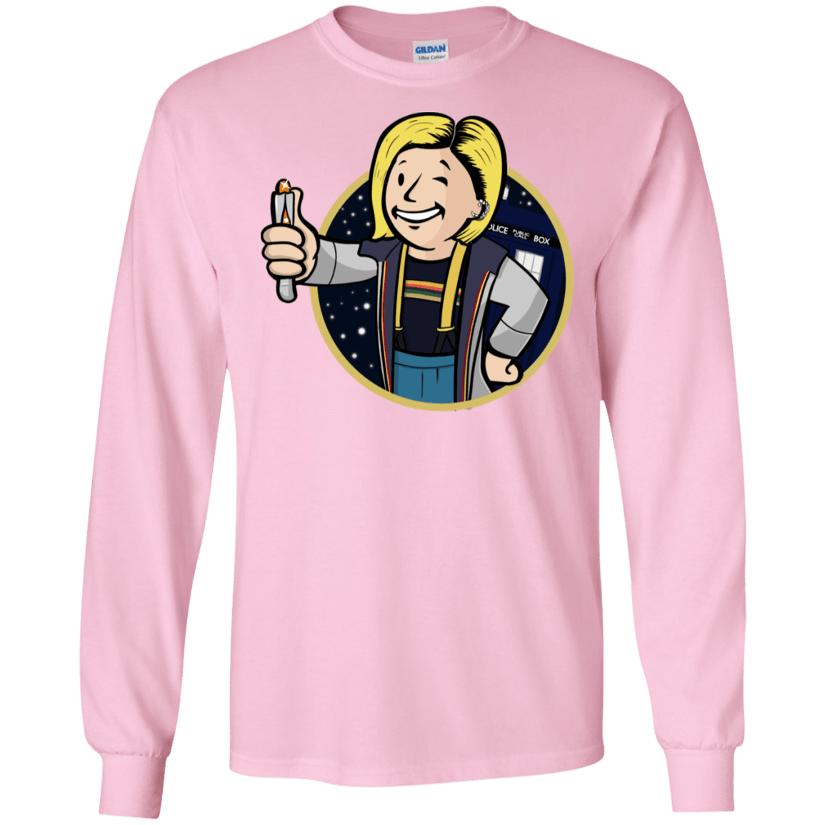 T-Shirts Light Pink / S Doctor Vault Men's Long Sleeve T-Shirt