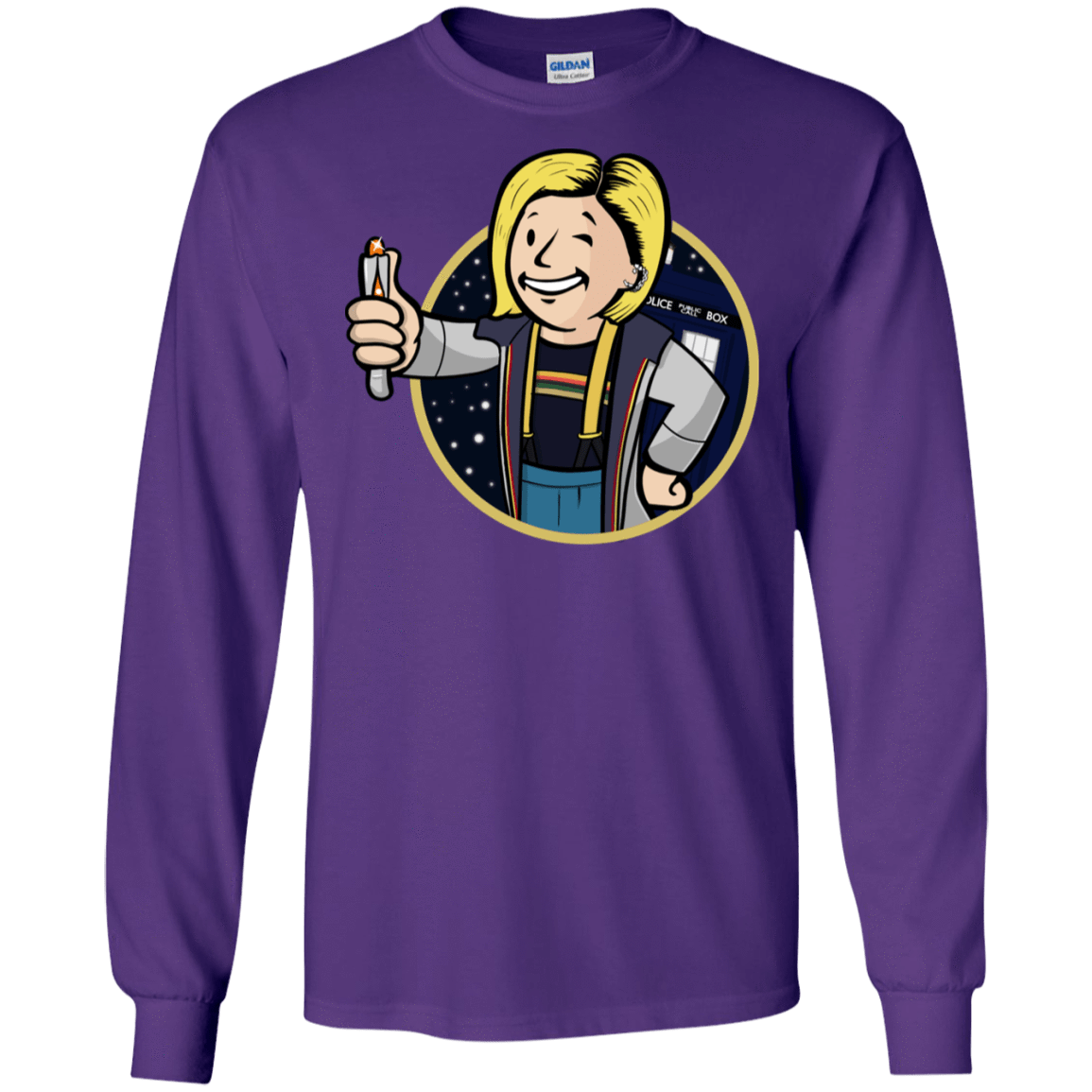 T-Shirts Purple / S Doctor Vault Men's Long Sleeve T-Shirt