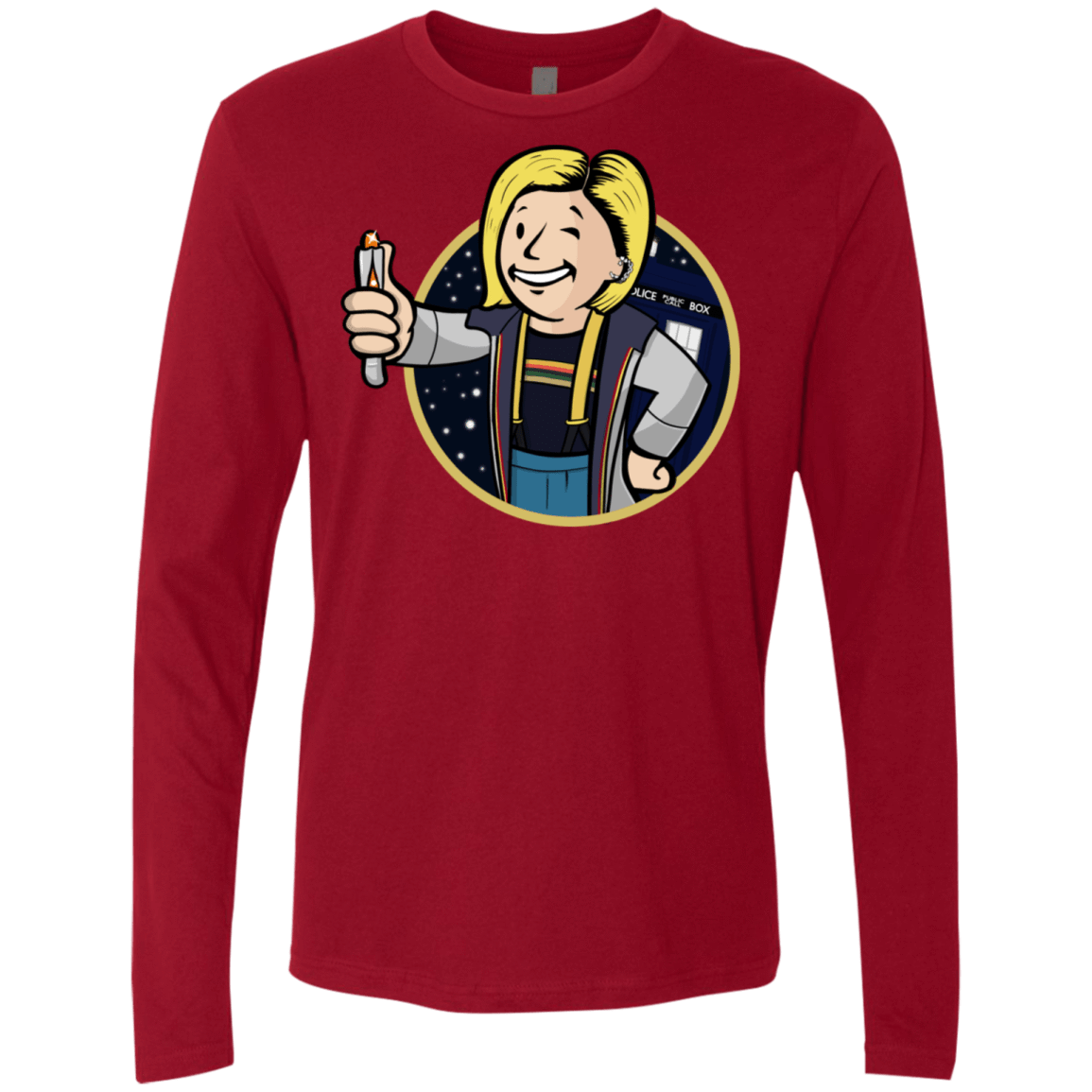 T-Shirts Cardinal / S Doctor Vault Men's Premium Long Sleeve