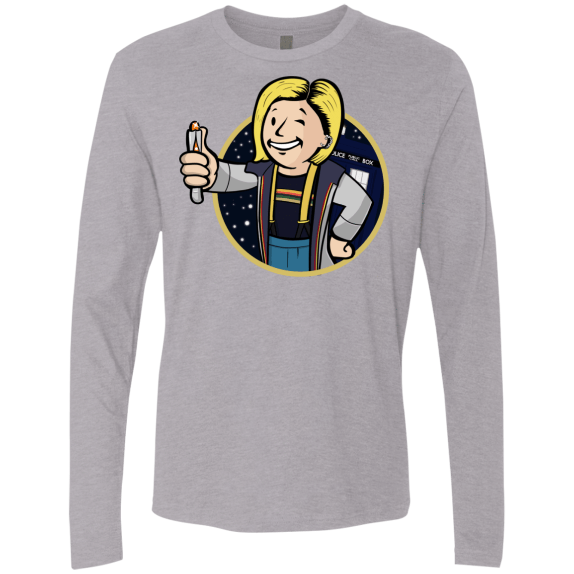 T-Shirts Heather Grey / S Doctor Vault Men's Premium Long Sleeve