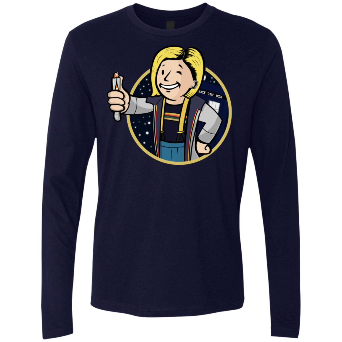T-Shirts Midnight Navy / S Doctor Vault Men's Premium Long Sleeve