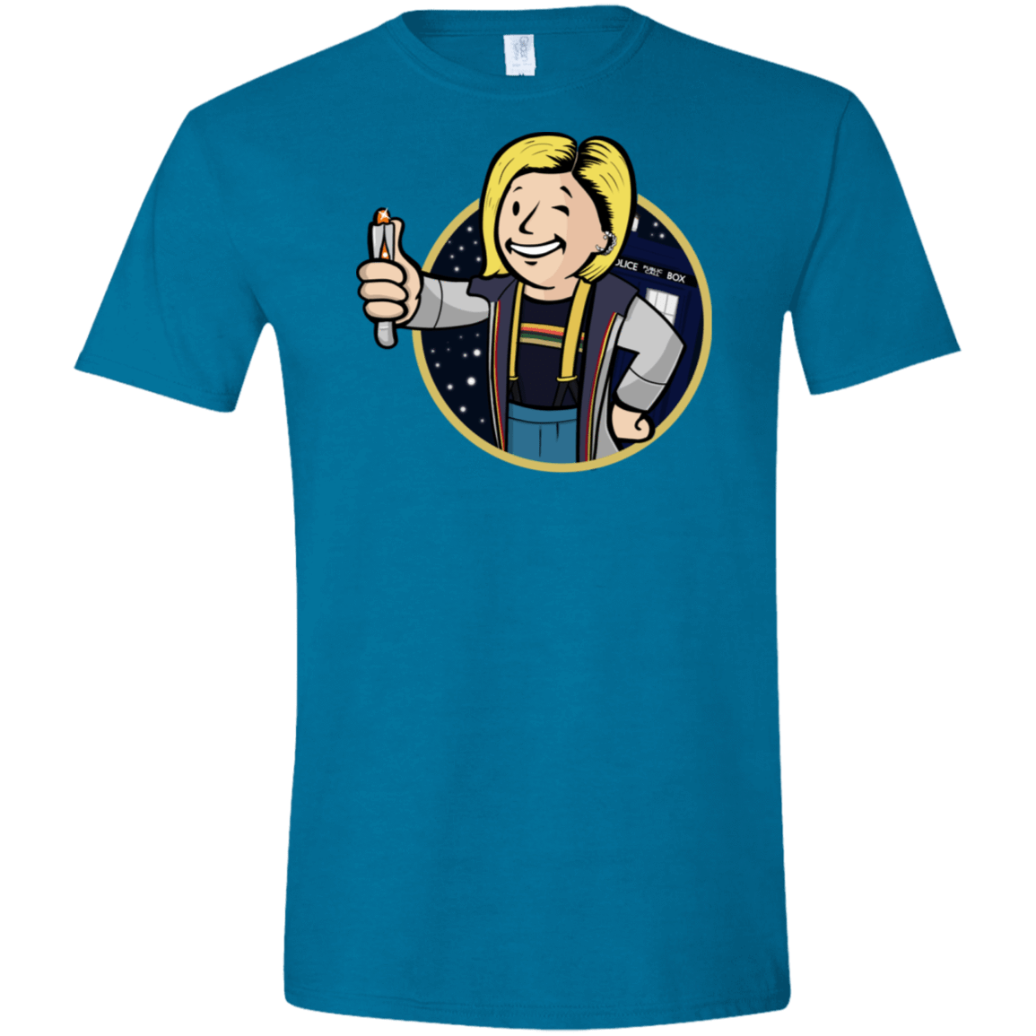 T-Shirts Antique Sapphire / S Doctor Vault Men's Semi-Fitted Softstyle