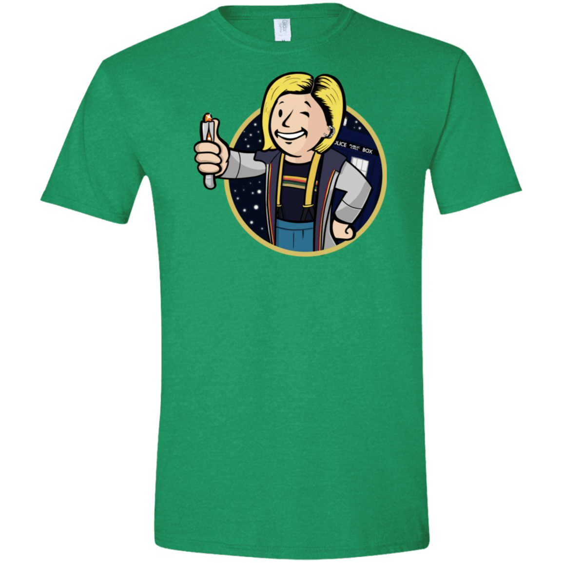 T-Shirts Heather Irish Green / S Doctor Vault Men's Semi-Fitted Softstyle