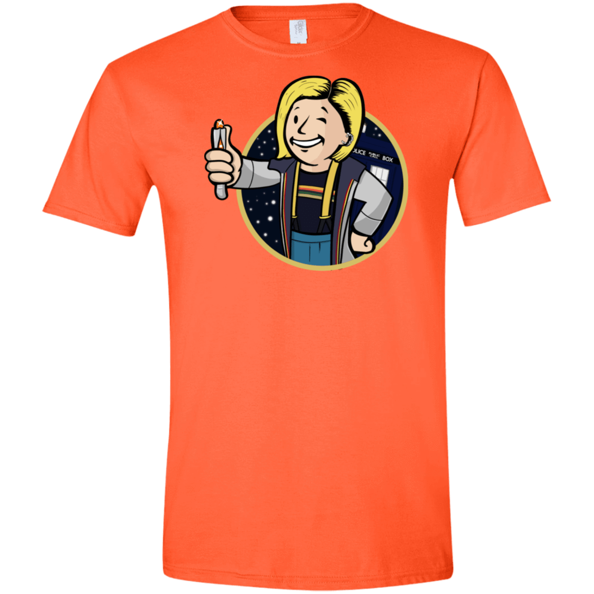 T-Shirts Orange / S Doctor Vault Men's Semi-Fitted Softstyle