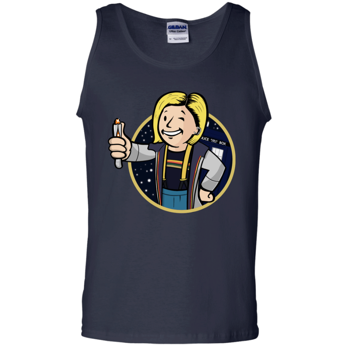 T-Shirts Navy / S Doctor Vault Men's Tank Top