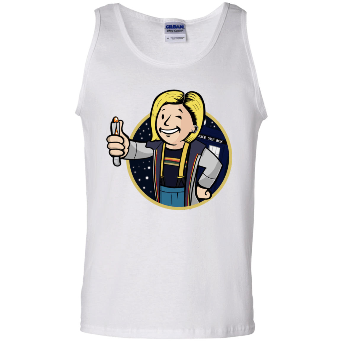 T-Shirts White / S Doctor Vault Men's Tank Top
