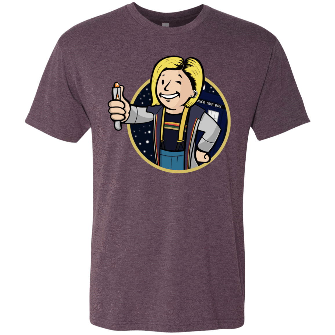T-Shirts Vintage Purple / S Doctor Vault Men's Triblend T-Shirt