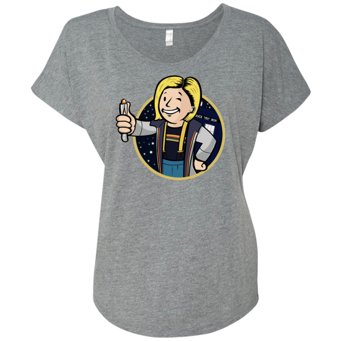 T-Shirts Premium Heather / X-Small Doctor Vault Triblend Dolman Sleeve