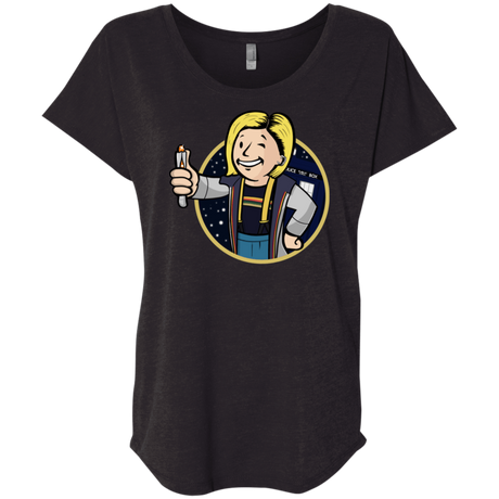 T-Shirts Vintage Black / X-Small Doctor Vault Triblend Dolman Sleeve